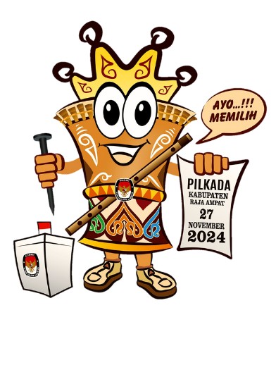 SI MURA MASKOT PILKADA KABUPATEN RAJA AMPAT  TAHUN 2024